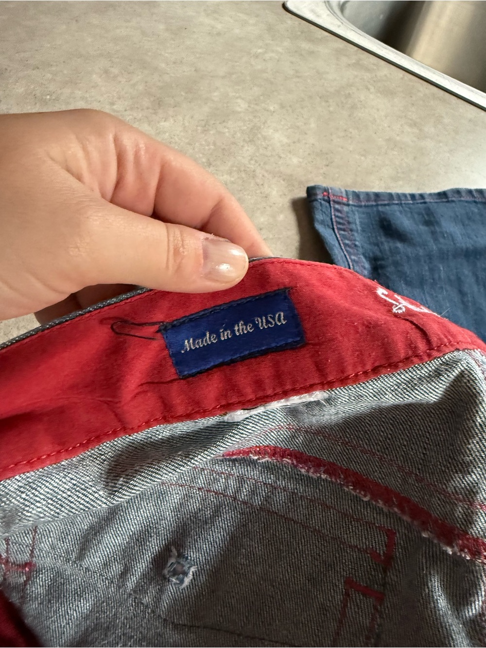 Kimes Women’s tall Dark Blue Jeans bootcut - Picture 3 of 5